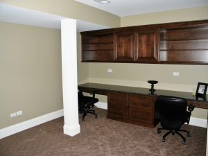 Basement Finishing for extra office space in Downers Grove